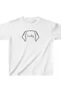 Unisex Çocuk Baskılı T-Shirt - Beyaz