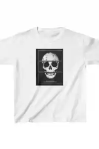 Unisex Çocuk Baskılı T-Shirt - Beyaz