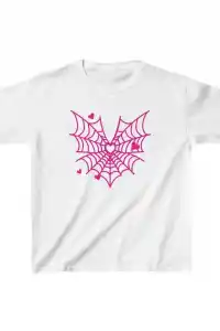 Unisex Çocuk Baskılı T-Shirt - Beyaz