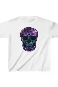 Unisex Çocuk Baskılı T-Shirt - Beyaz