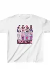 Unisex Çocuk Baskılı T-Shirt - Beyaz