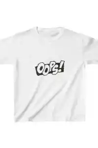Unisex Çocuk Baskılı T-Shirt - Beyaz