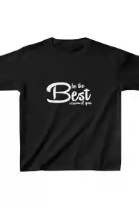 Unisex Çocuk Baskılı T-Shirt - Siyah