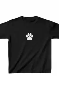 Unisex Çocuk Baskılı T-Shirt - Siyah