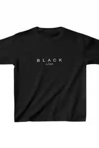 Unisex Çocuk Baskılı T-Shirt - Siyah