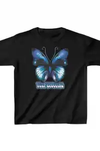 Unisex Çocuk Baskılı T-Shirt - Siyah