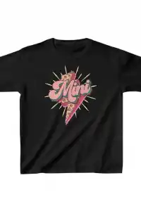 Unisex Çocuk Baskılı T-Shirt - Siyah