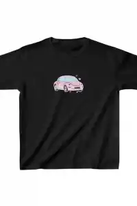 Unisex Çocuk Baskılı T-Shirt - Siyah