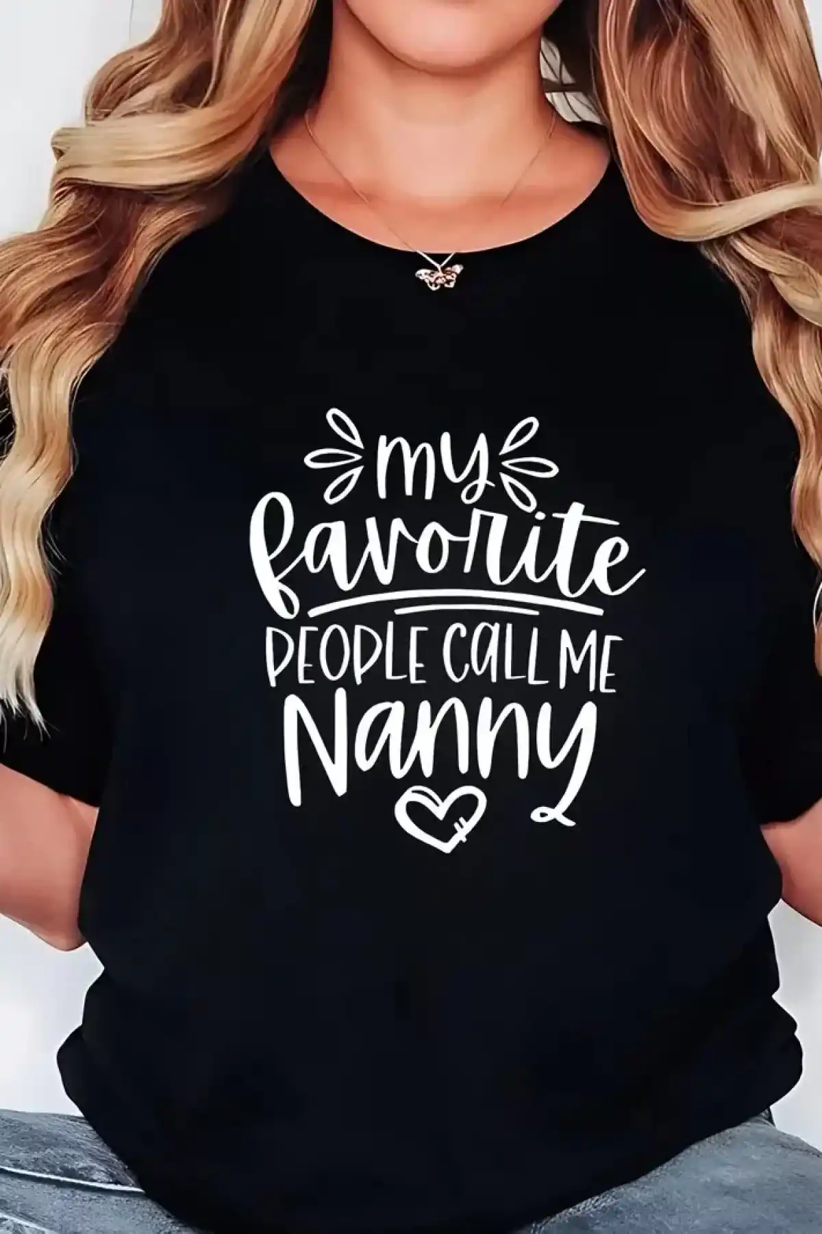 20/1 Penye Compack Baskılı Oversize Bisiklet Yaka Kısa Kol T-shirt - Siyah