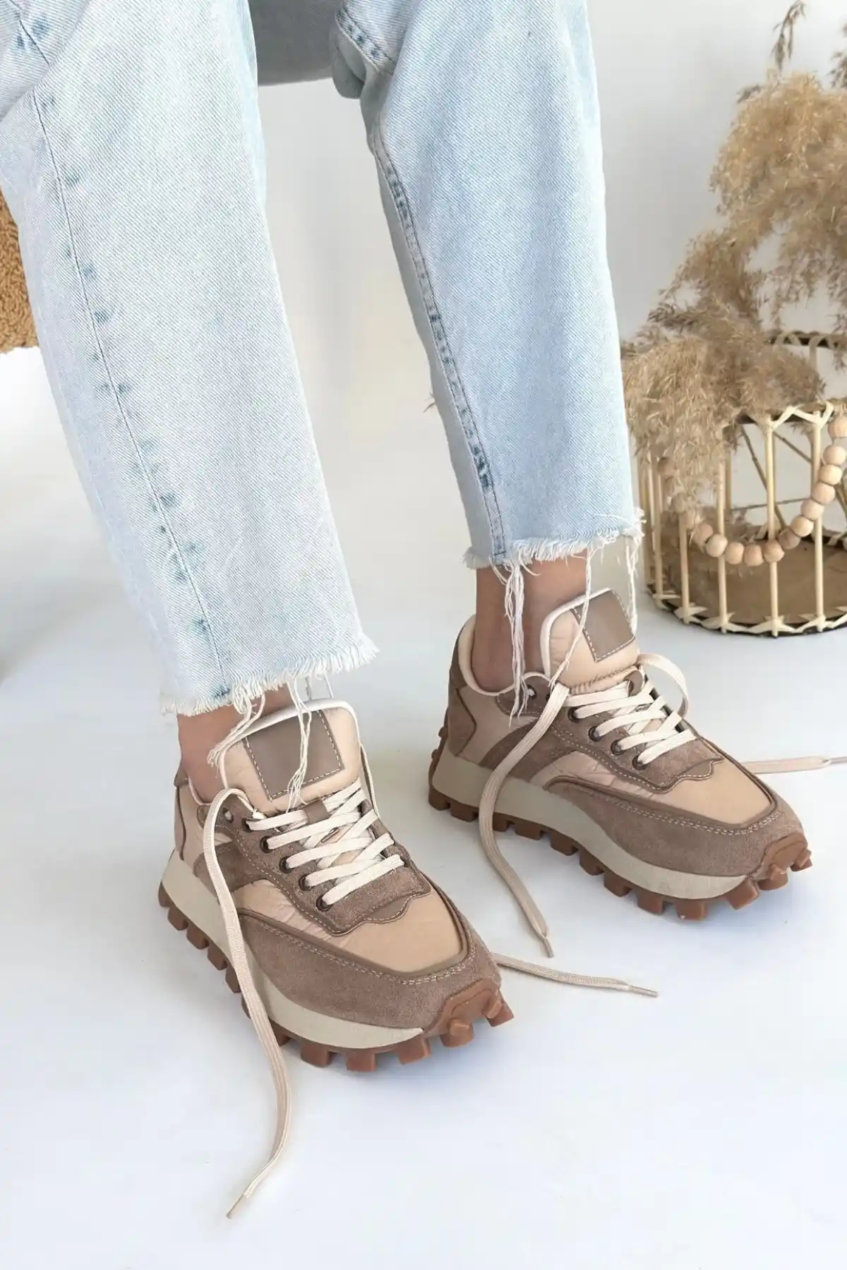 Berty Vizon Süet Bağcıklı Spor Ayakkabı - GC