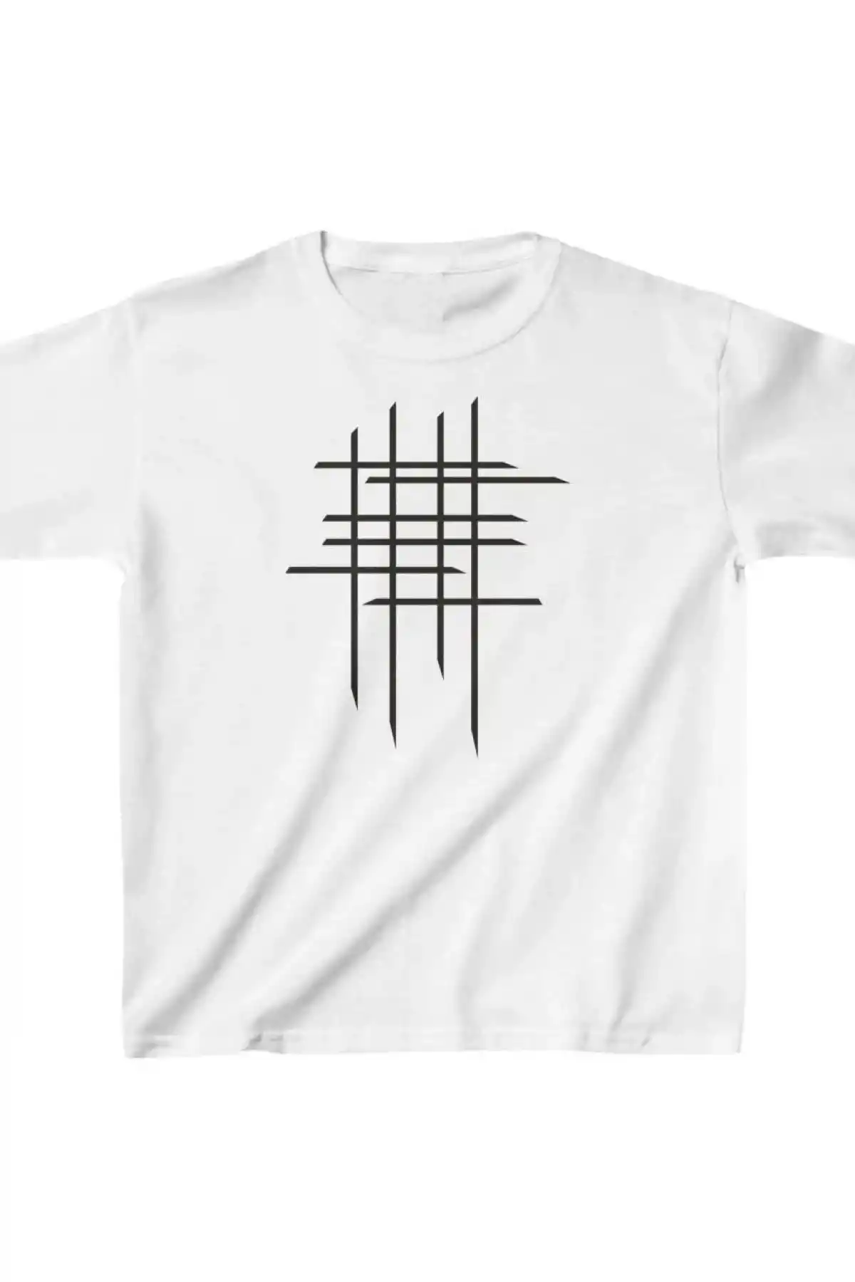 Çocuk Unisex Baskılı T-Shirt - Beyaz