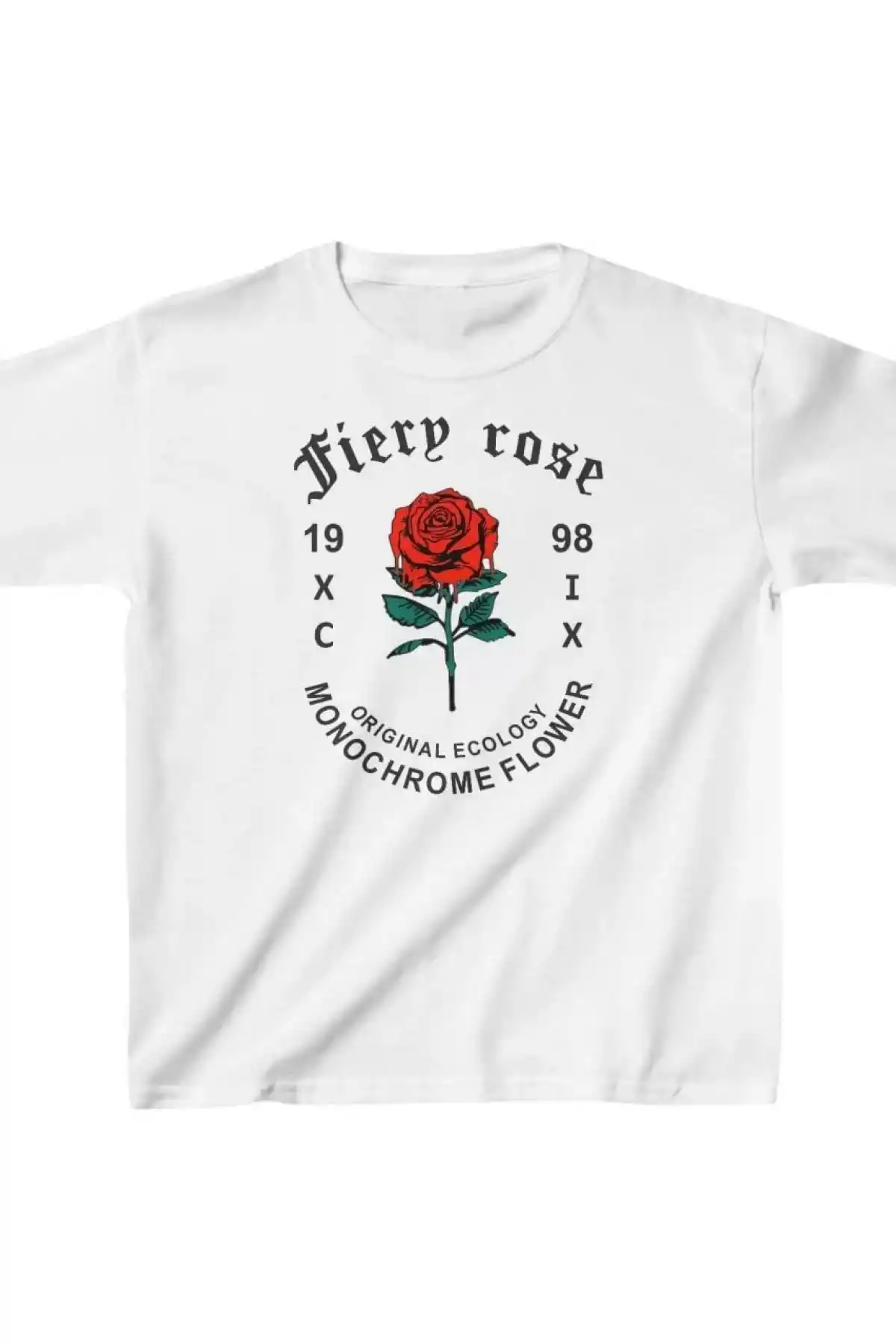 Çocuk Unisex Baskılı T-Shirt - Beyaz