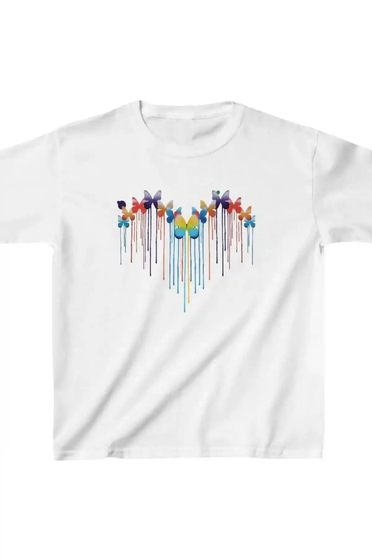 Çocuk Unisex Baskılı T-Shirt - Beyaz