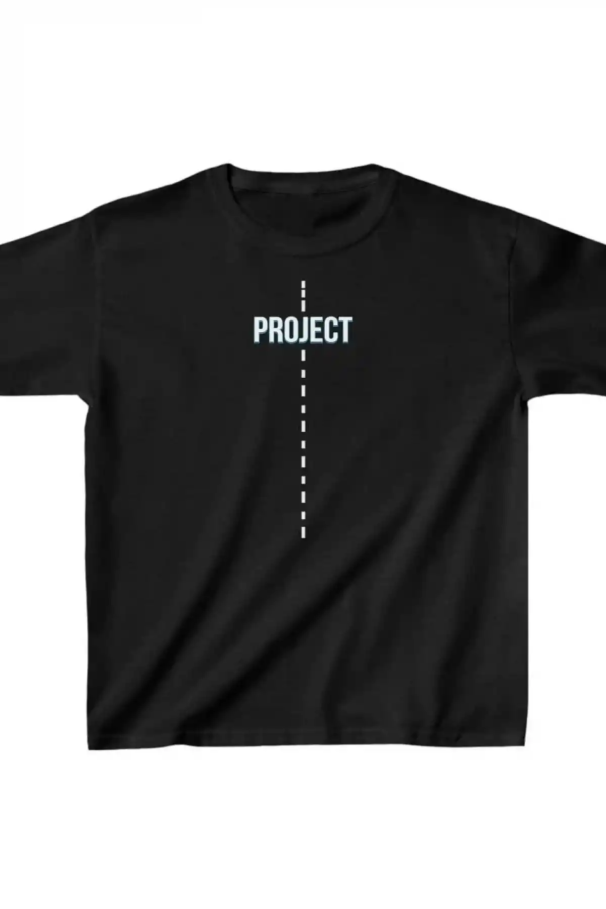 Çocuk Unisex Baskılı T-Shirt - Siyah