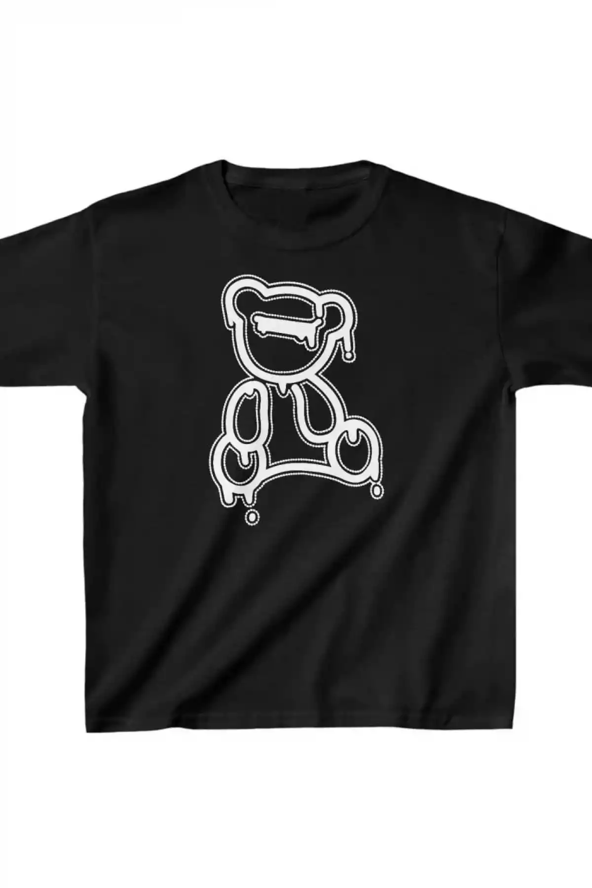 Çocuk Unisex Baskılı T-Shirt - Siyah