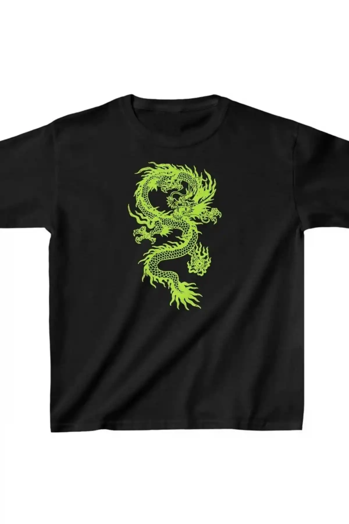 Çocuk Unisex Baskılı T-Shirt - Siyah