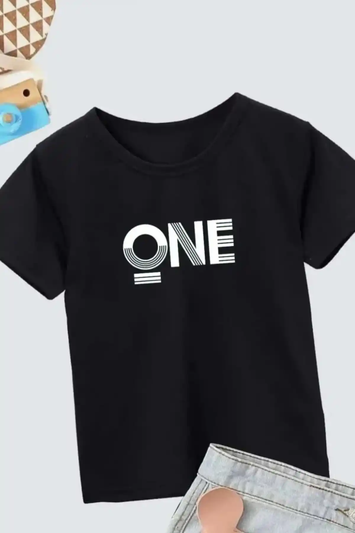 Erkek Çocuk Baskılı T-Shirt - Siyah