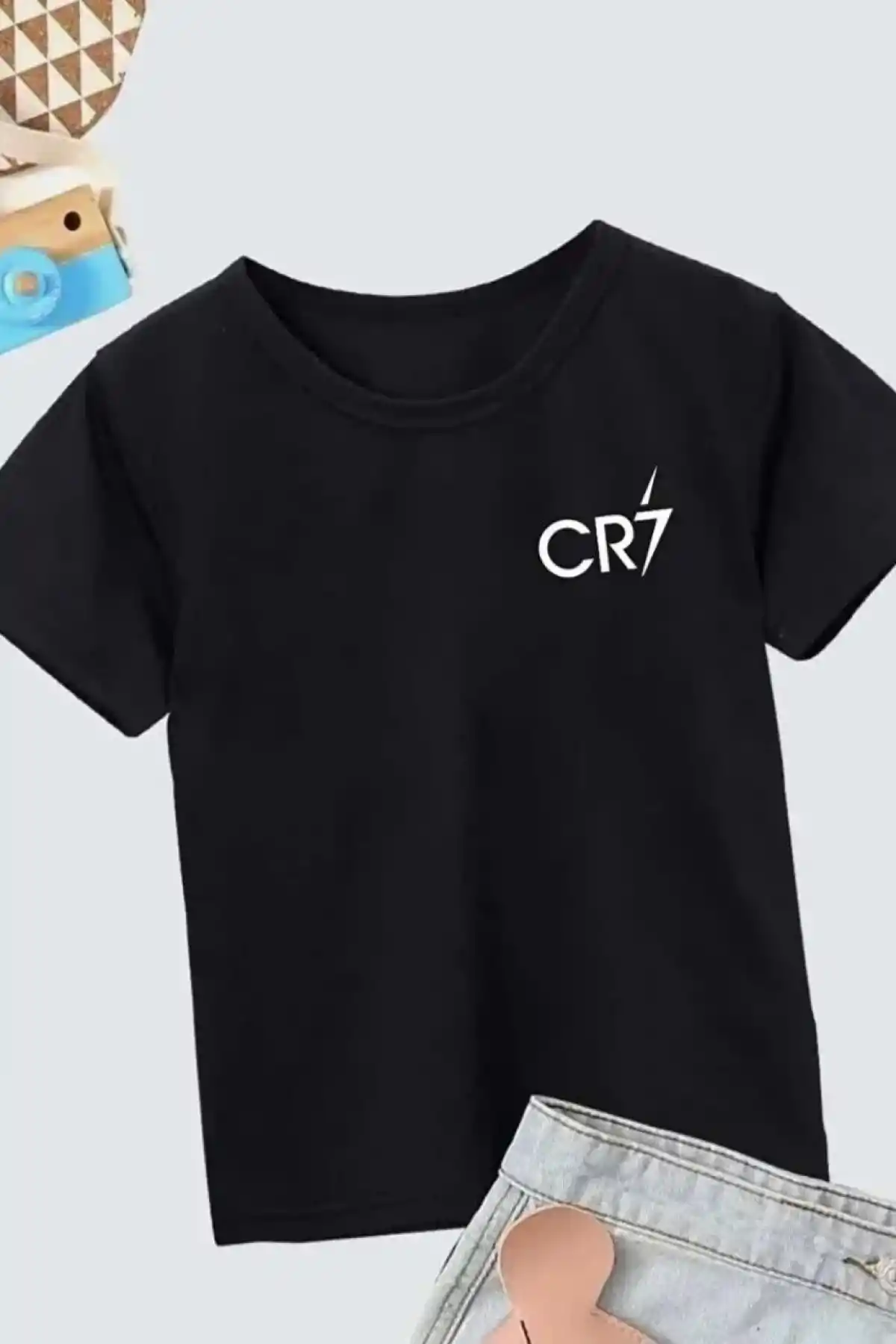 Erkek Çocuk Baskılı T-Shirt - Siyah