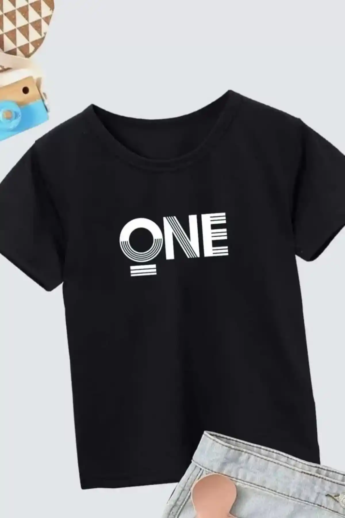 Erkek Çocuk Baskılı T-Shirt - Siyah