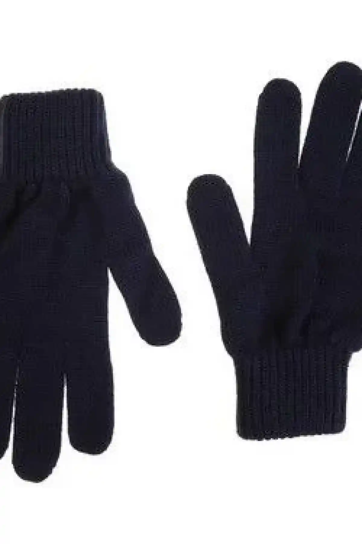 Erkek Triko Dokuma Eldiven - Siyah