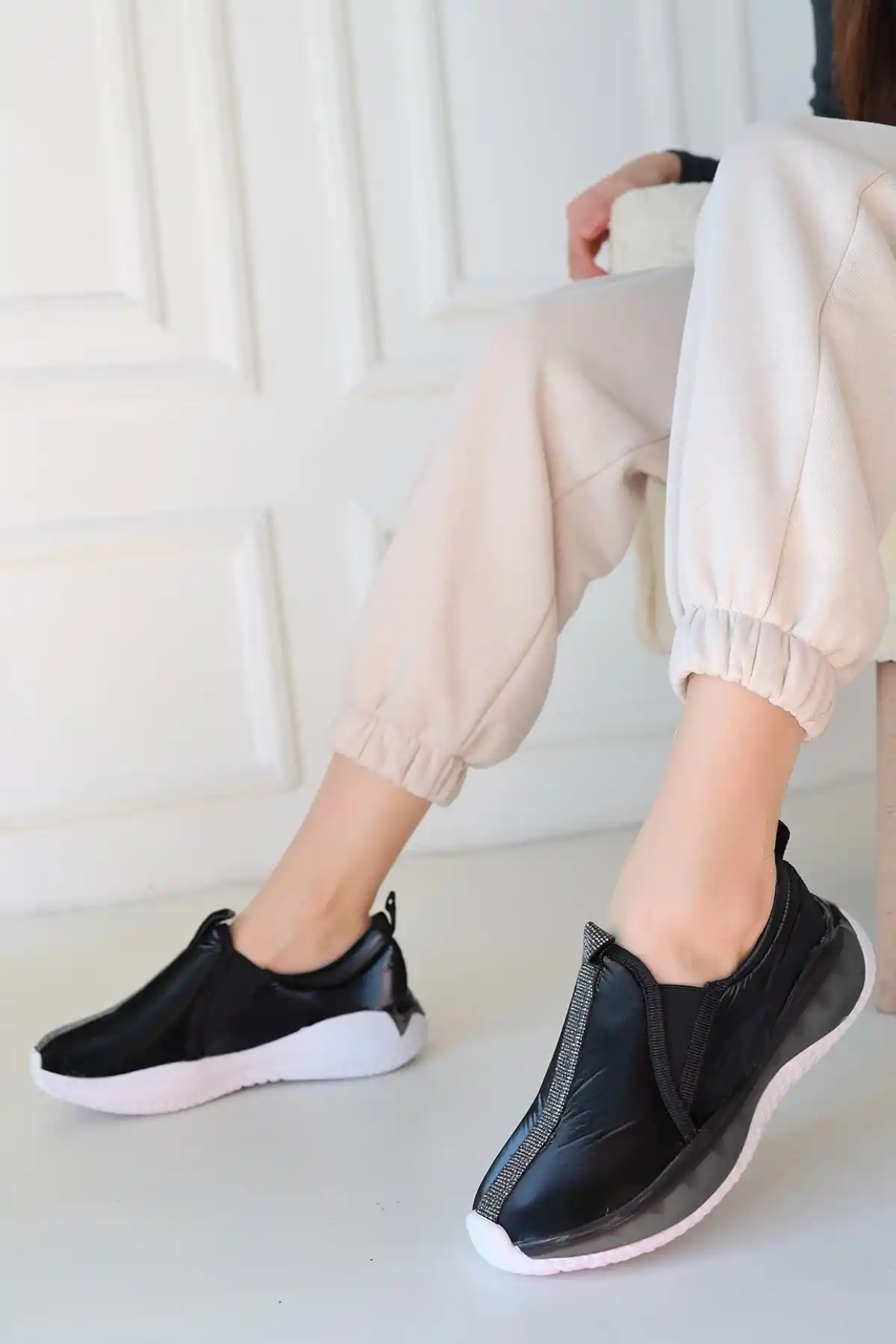 Hılly Siyah Paraşüt Spor Ayakkabı - GC