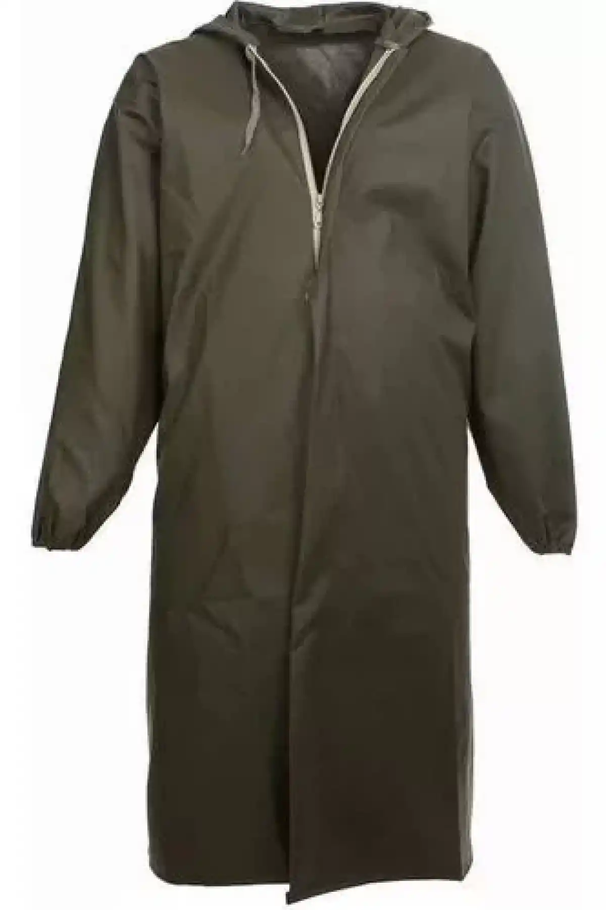 Liman, Avci, Balıkçı, Kurye Kapüşonlu Pardösü Yağmurluk - Haki