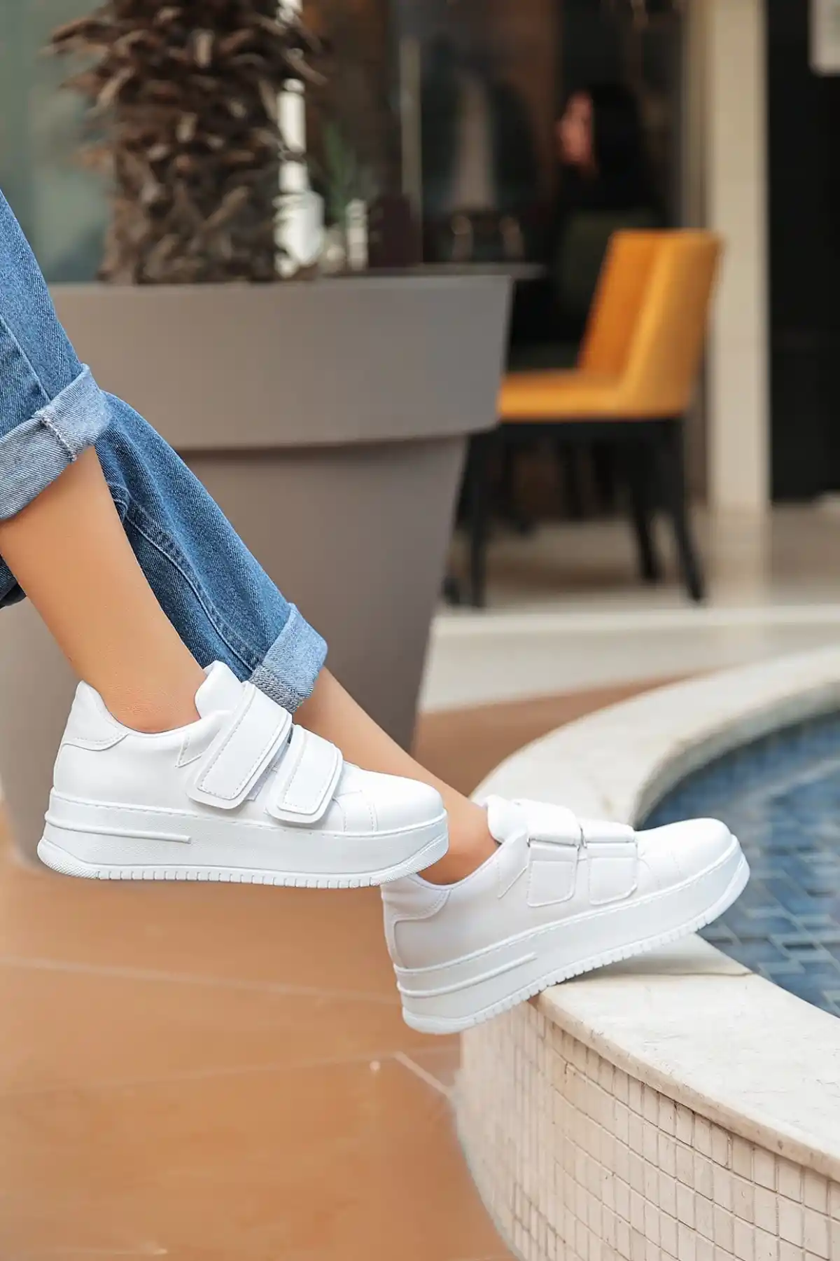 Marx Beyaz Cilt Spor Ayakkabı - GC