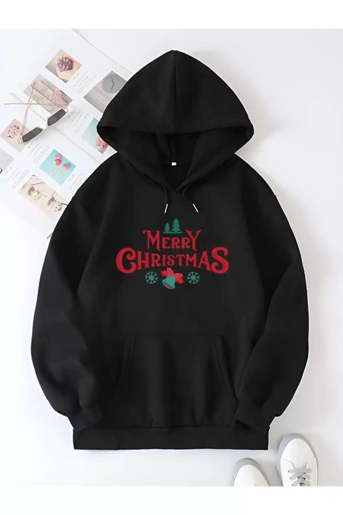Merry Chrıstmas Sweatshirt & Hodie - Siyah
