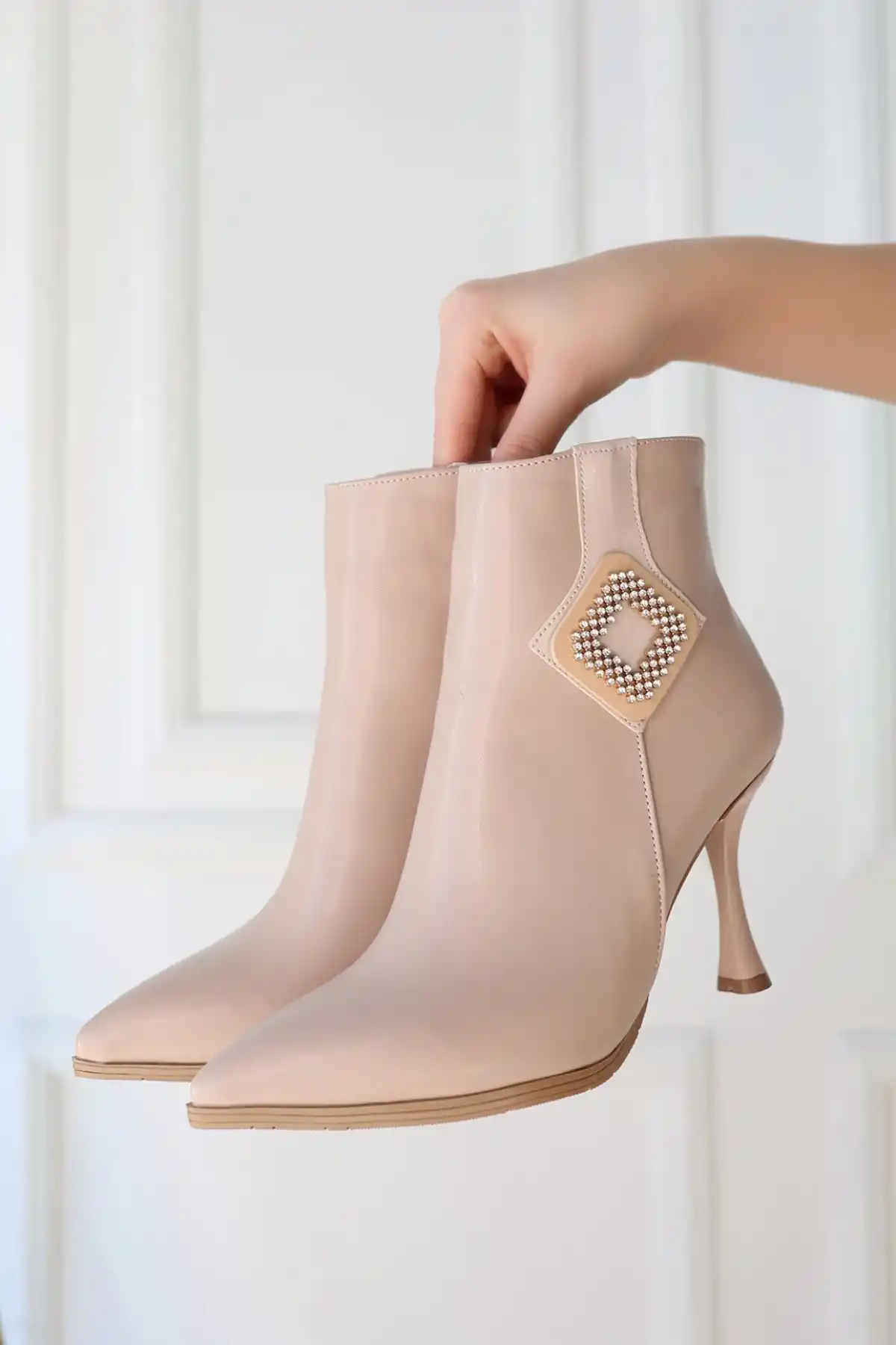 Moose Nude Cilt Topuklu Bot - GC