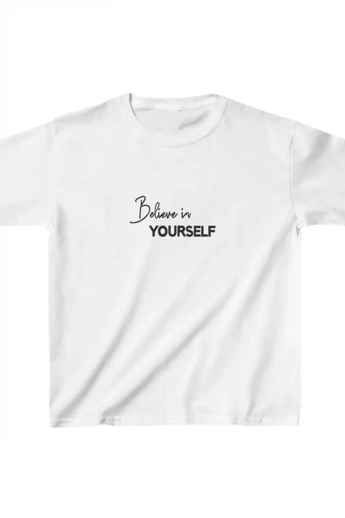 Unisex Çocuk Baskılı T-Shirt - Beyaz