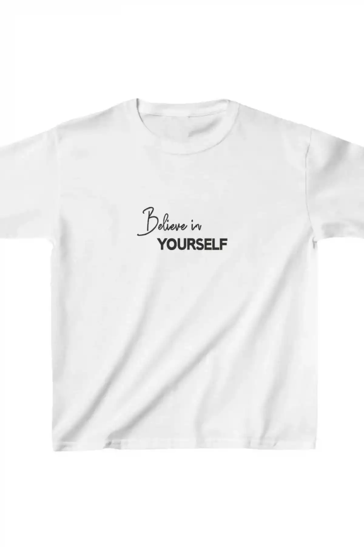 Unisex Çocuk Baskılı T-Shirt - Beyaz