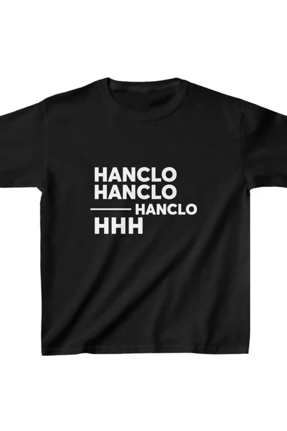 Unisex Çocuk Baskılı T-Shirt - Siyah