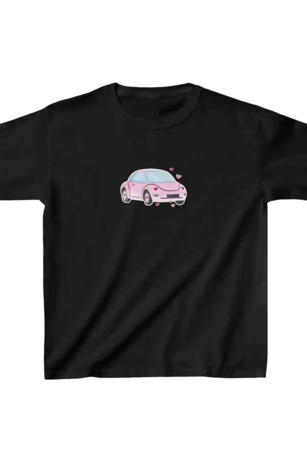 Unisex Çocuk Baskılı T-Shirt - Siyah