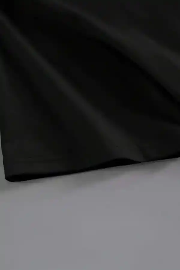 Kadın Kahve Desen Baskılı Tişört Kısa Kol Bisiklet Yaka Oversize T-Shirt - Siyah