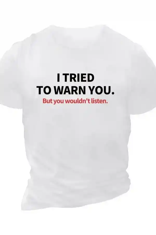 Erkek Baskılı T-Shirt Kısa Kol Bisiklet Yaka Regular Fit Rahat Kalıp Günlük Tişört - Beyaz