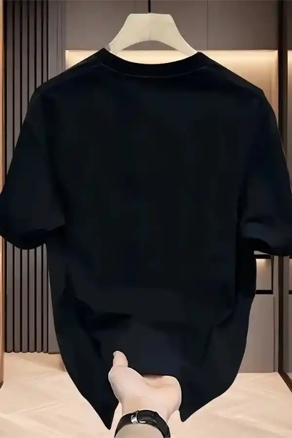 Kadın Kısa Kol Yazlık Tişört Bisiklet Yaka Baskılı Oversize T-Shirt - Siyah