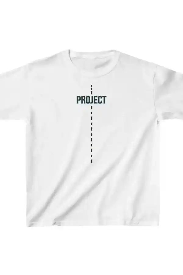 Çocuk Unisex Baskılı T-Shirt - Beyaz