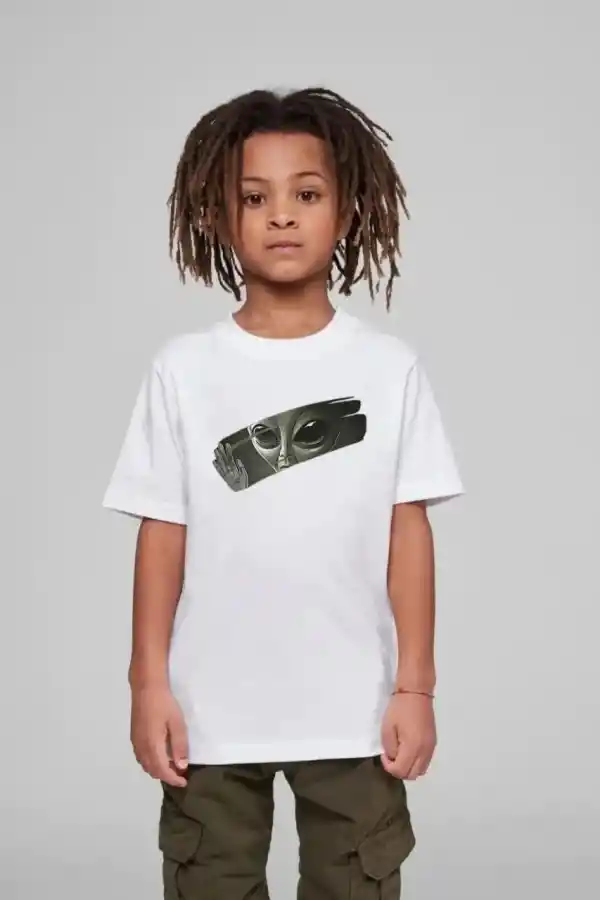 Çocuk Unisex Baskılı T-Shirt - Beyaz
