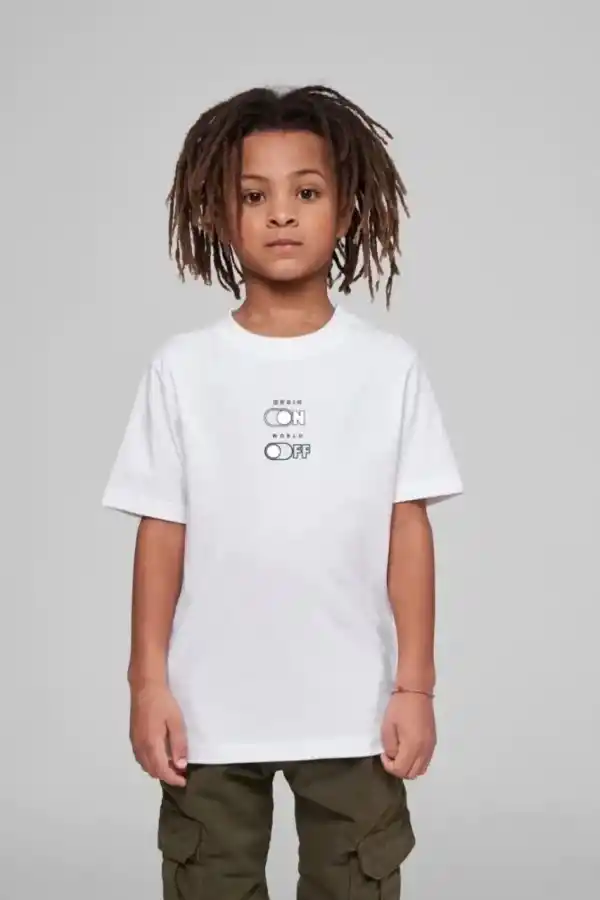 Çocuk Unisex Baskılı T-Shirt - Beyaz
