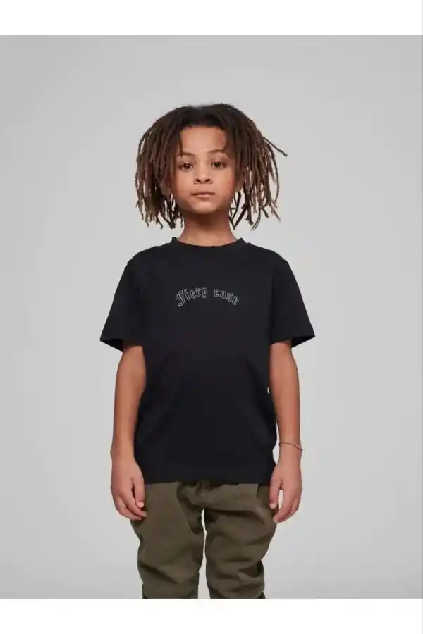 Çocuk Unisex Baskılı T-Shirt - Siyah