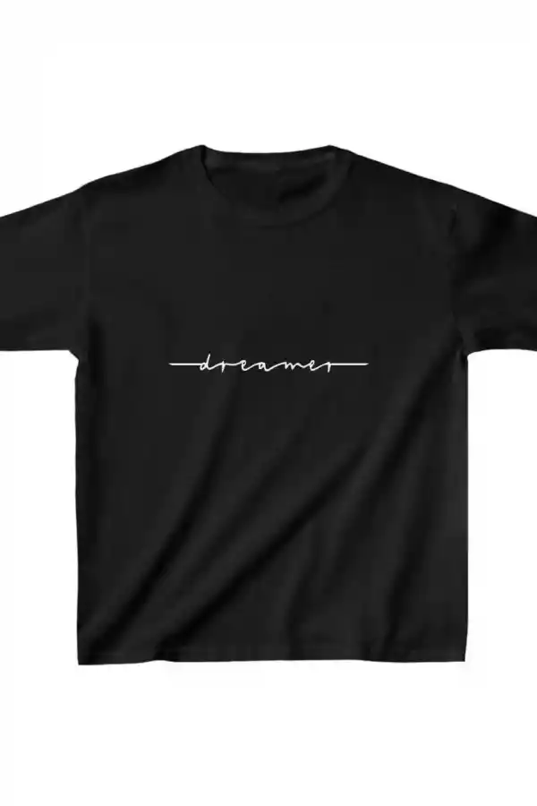 Çocuk Unisex Baskılı T-Shirt - Siyah