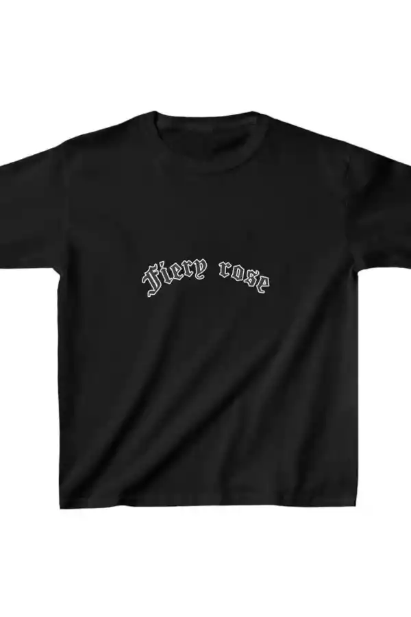 Çocuk Unisex Baskılı T-Shirt - Siyah