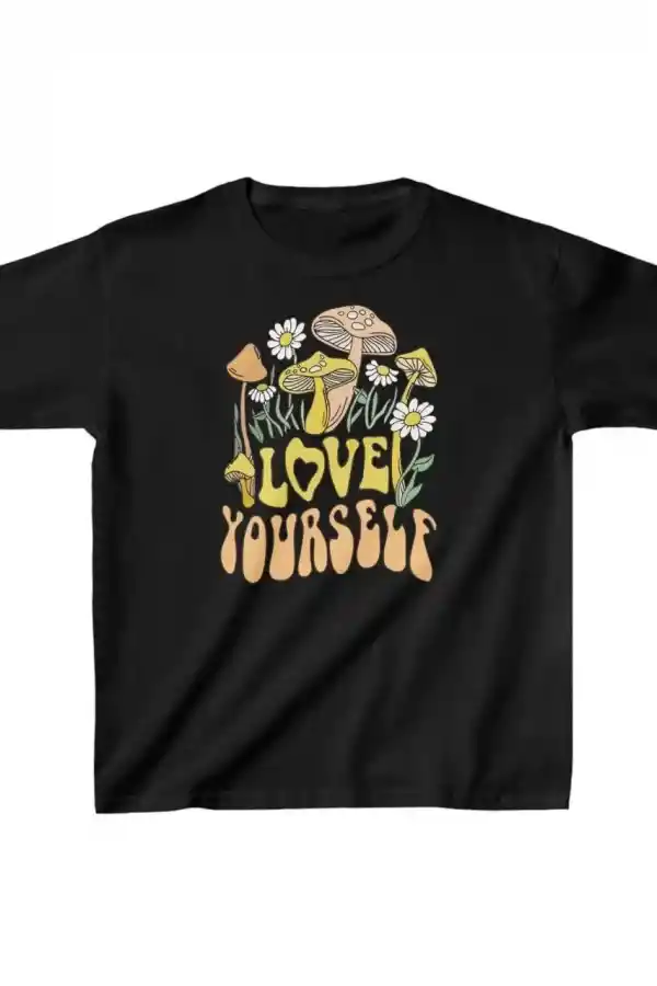 Çocuk Unisex Baskılı T-Shirt - Siyah