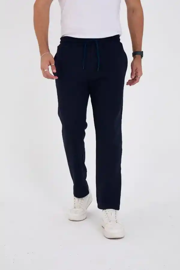 Erkek Üç İplik Basic Eşofman Pantolon - Lacivert