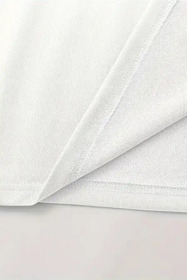 Erkek LB Baskılı Tişört Bisiklet Yaka Kısa Kol T-shirt - Beyaz