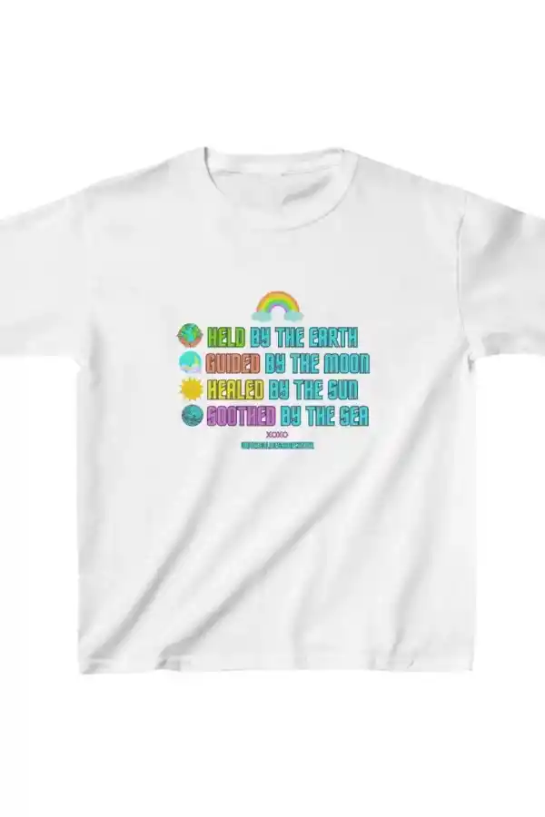 Unisex Çocuk Baskılı T-Shirt - Beyaz