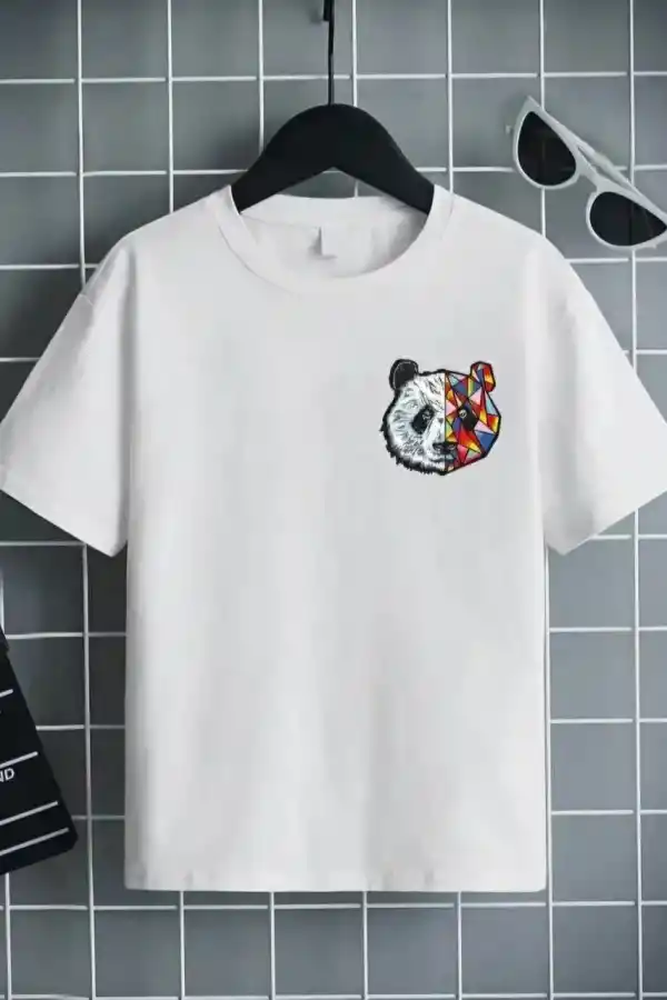 Unisex Çocuk Baskılı T-Shirt - Beyaz