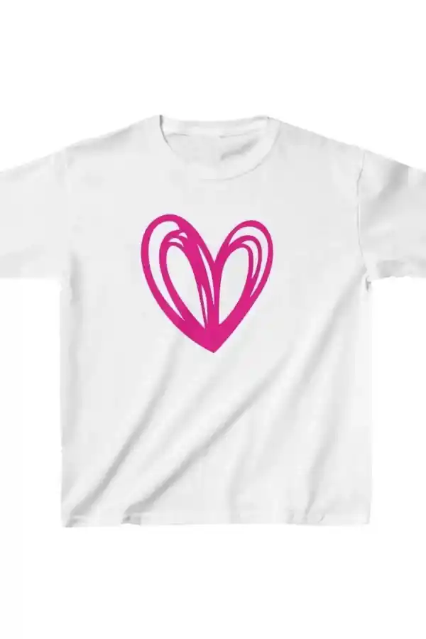 Unisex Çocuk Baskılı T-Shirt - Beyaz
