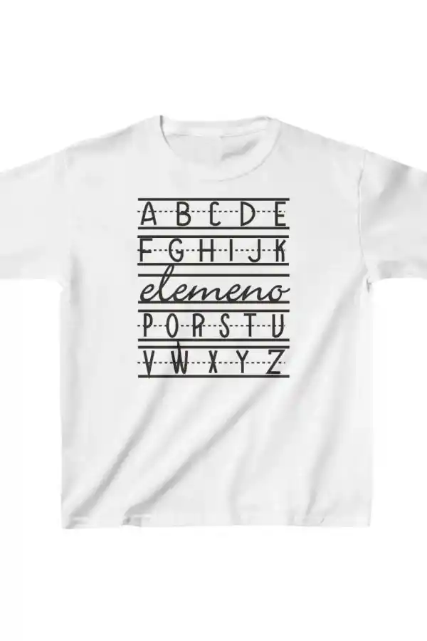 Unisex Çocuk Baskılı T-Shirt - Beyaz