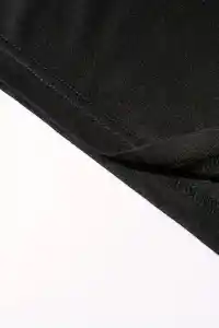 Erkek Ön ve Arka Baskılı T-Shirt Kısa Kol Bisiklet Yaka Regular Fit Tişört - Siyah